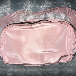 Pink Satin Crossbody Bag